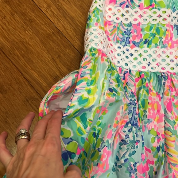 Lilly Pulitzer Girls Elize Dress in Catch the Wave size 8 NWOT - Picture 8 of 9